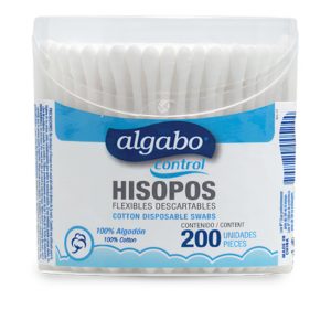 HISOPOS 100 % ALGODÓN X 200 UNIDADES