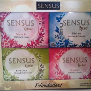 ESTUCHE 4 JABONES SENSUS LUXO 90 GRS