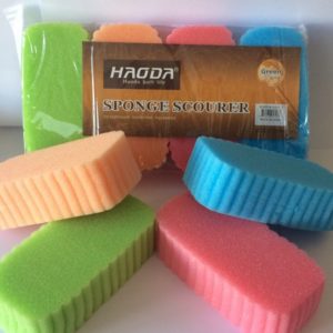 ESPONJA DE BAÑO x 4 UNIDADES