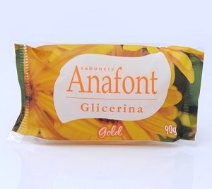 JABÓN GLICERINA ANAFONT GOLD 90 GRS