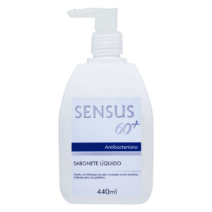 JABÓN LÍQUIDO SENSUS CON VÁLVULA 60+ ANTIBACTERIAL 440ML