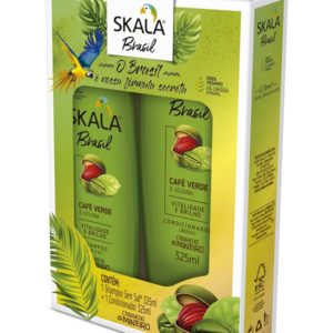 KIT SHAMPOO 325 ML + ACONDICIONADOR 325 ML. CAFÉ VERDE Y UCUUBA
