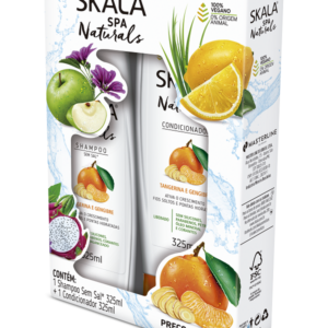 KIT SHAMPOO 325 ML + ACONDICIONADOR 325 ML. MANDARINA Y JENGIBRE
