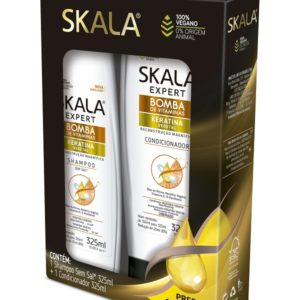 KIT SHAMPOO 325 ML+ACONDICIONADOR 325 ML. KERATINA VEGETAL